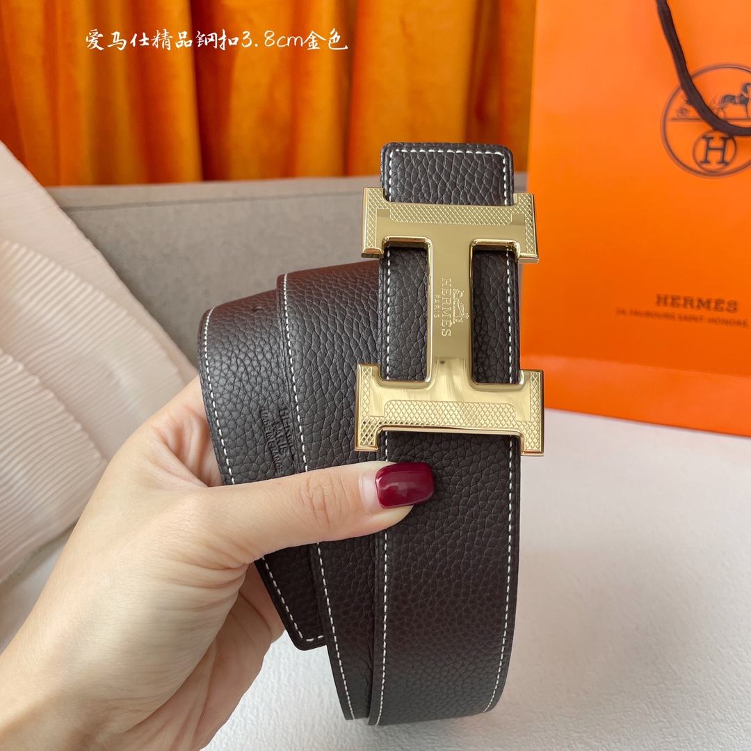 Hermes Leather Belts 1:1 Mirror Version