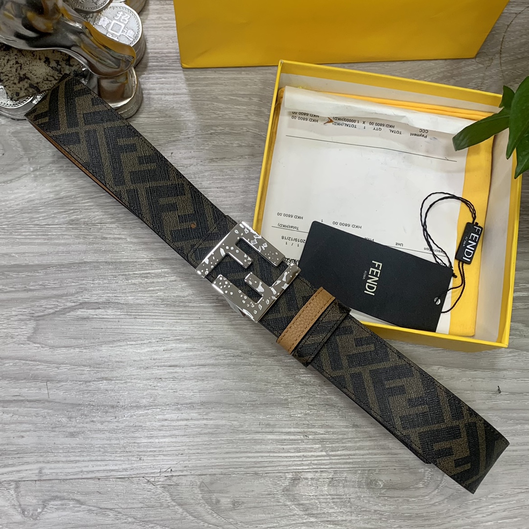 Fendi Leather Belts 1:1 Mirror Version