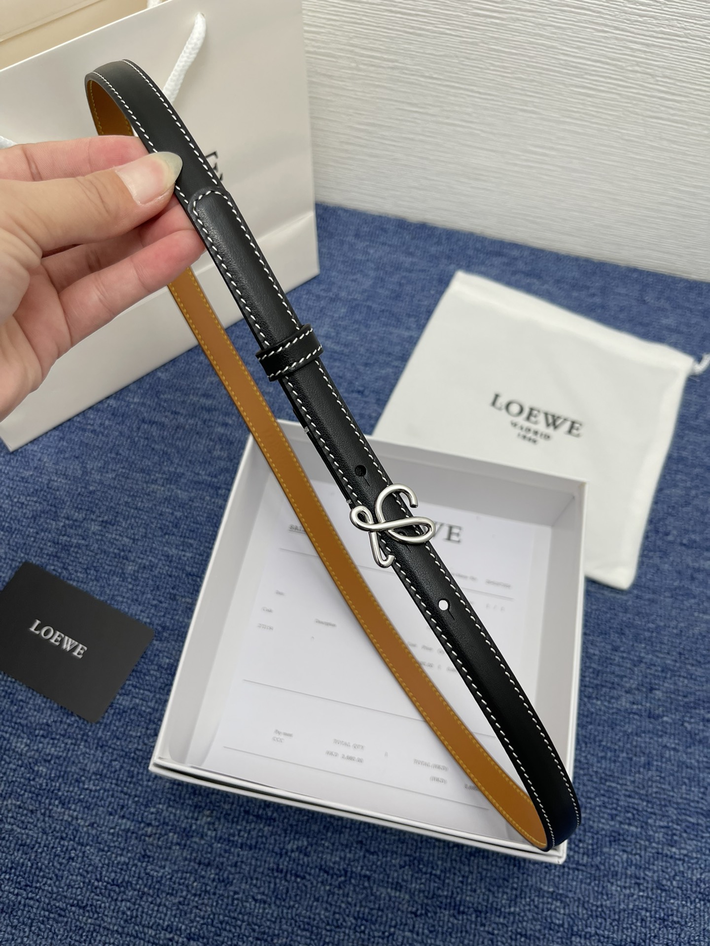 Loewe Leather Belts 1:1 Mirror Version