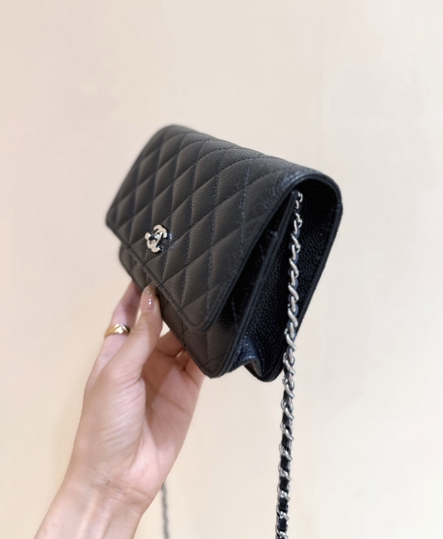 Chanel Woc Caviar Classic Gold Hardware Shoulder Bag Handbag(10AReplica)