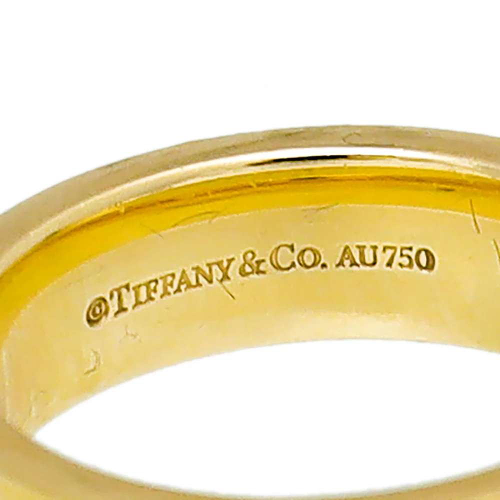 Tiffany 18K Yellow Gold T-Wide Ring 7