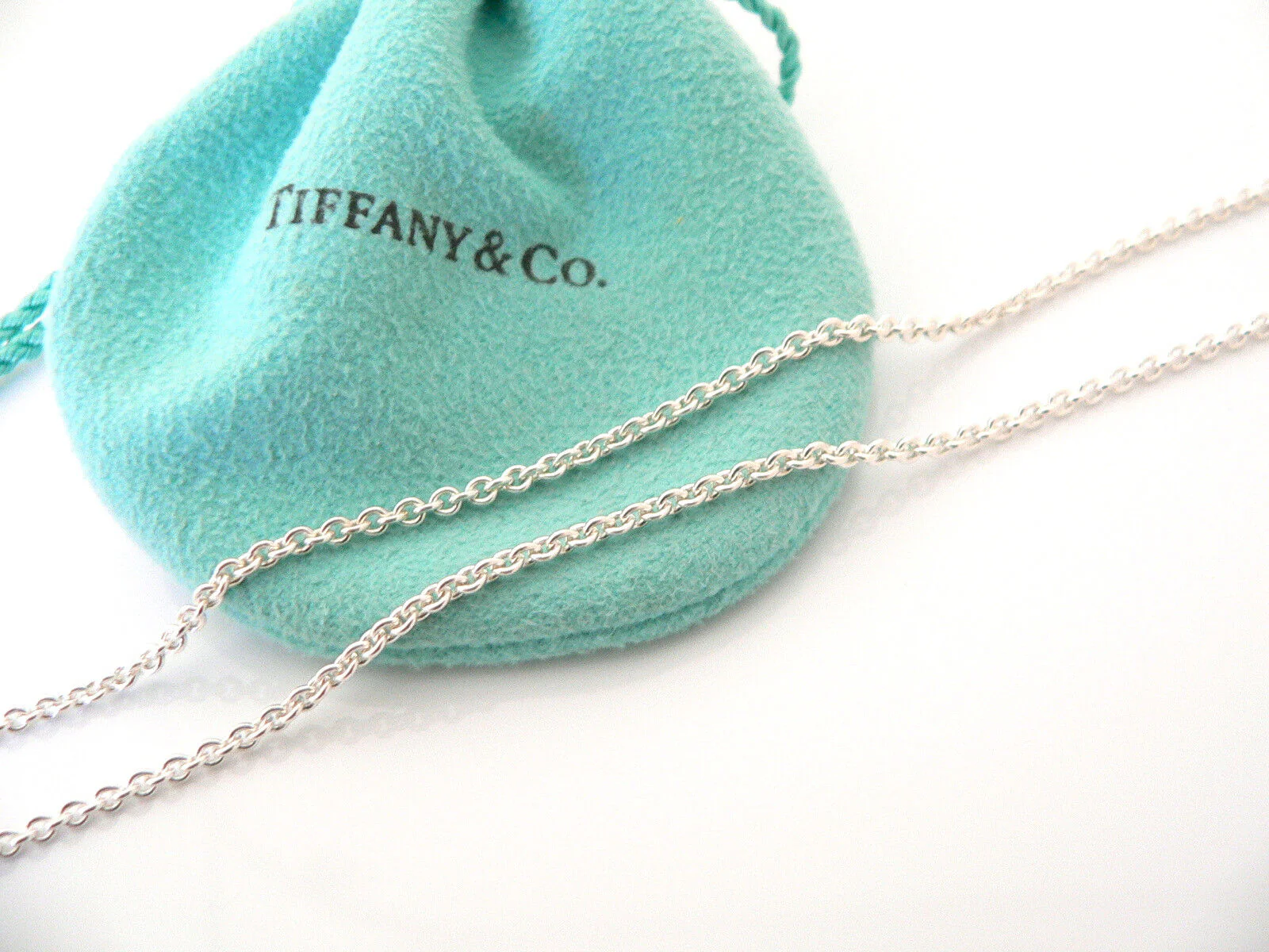 Tiffany & Co Heads Tails Necklace Coin Flip  Pendant Charm Chain Love Gift Pouch