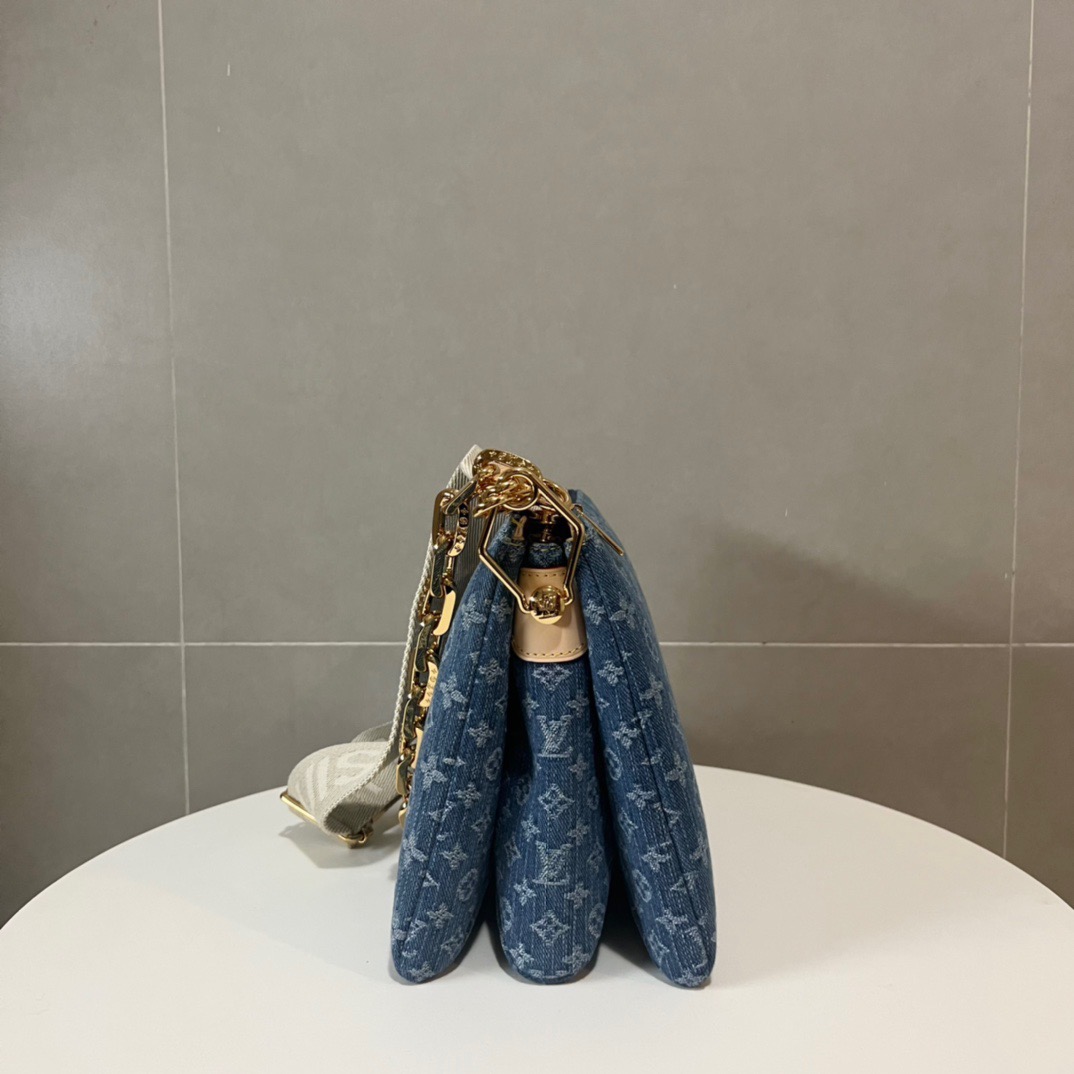 Louis Vuitton LV COUSSIN Denim Bag M24564(Replica)