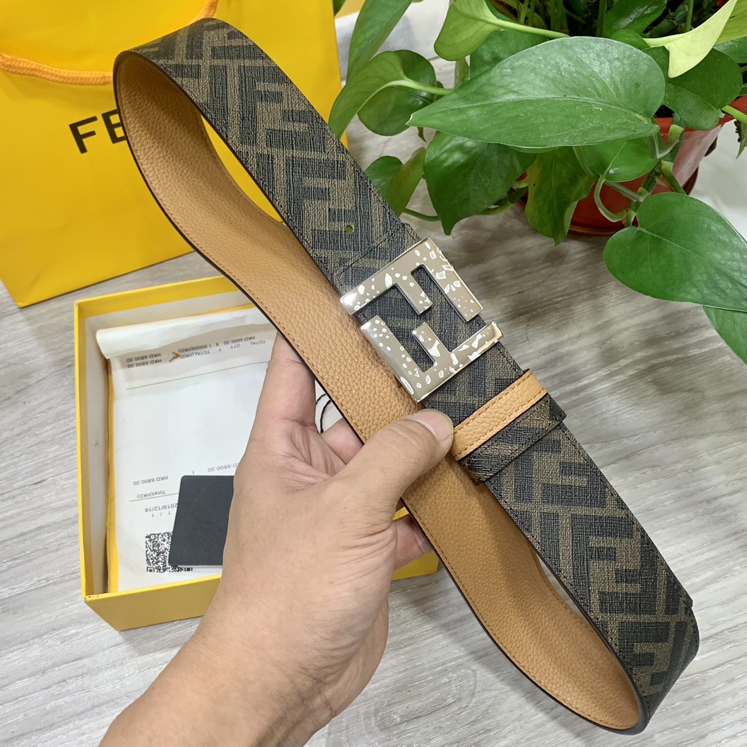 Fendi Leather Belts 1:1 Mirror Version