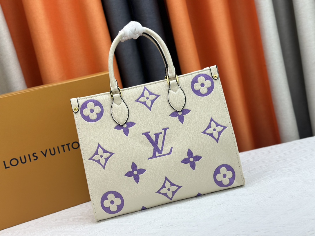 Louis Vuitton On The Go Tote M46542 Shoulder Bag Handbag