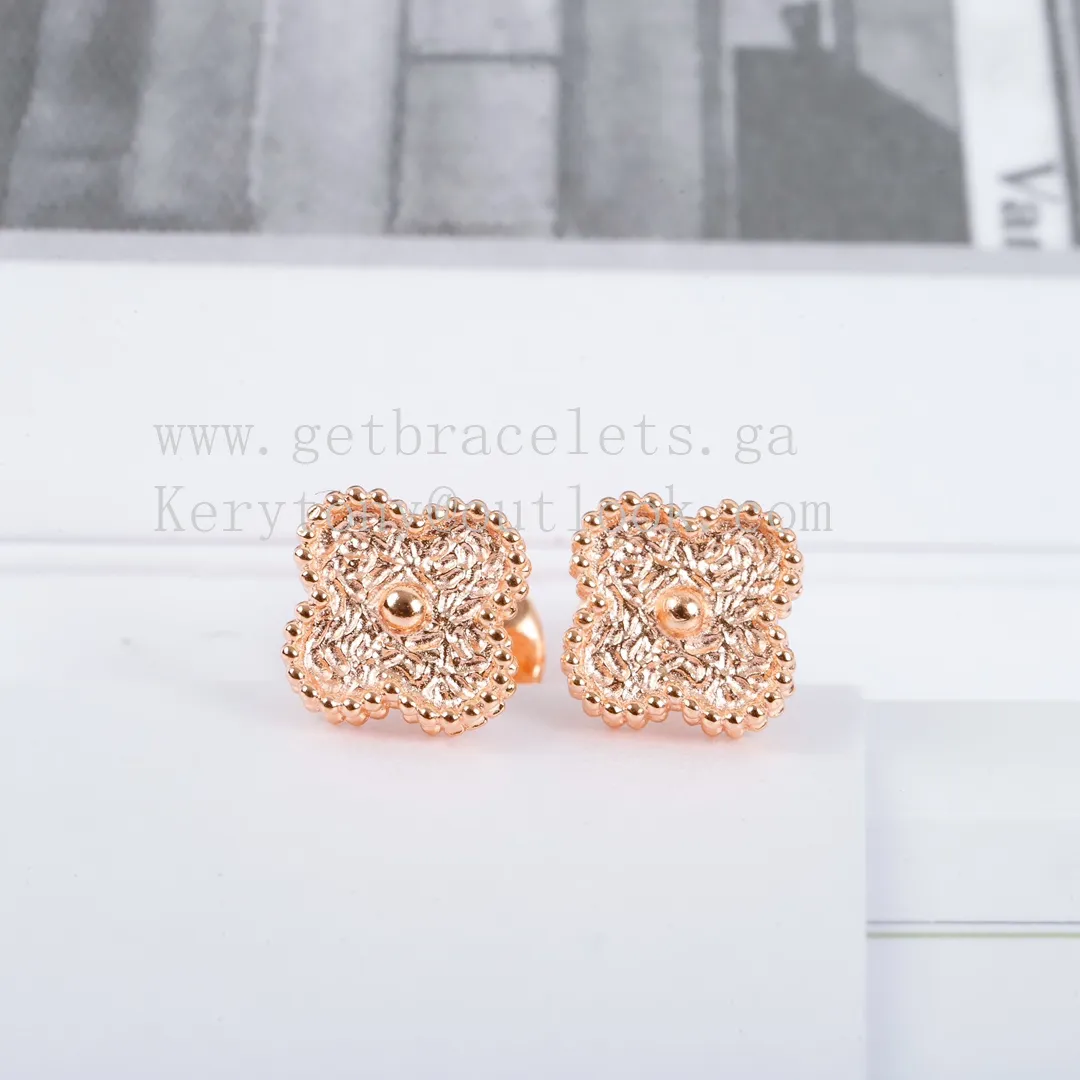 Van Cleef Arpels Sweet Alhambra Earstuds Rose Gold