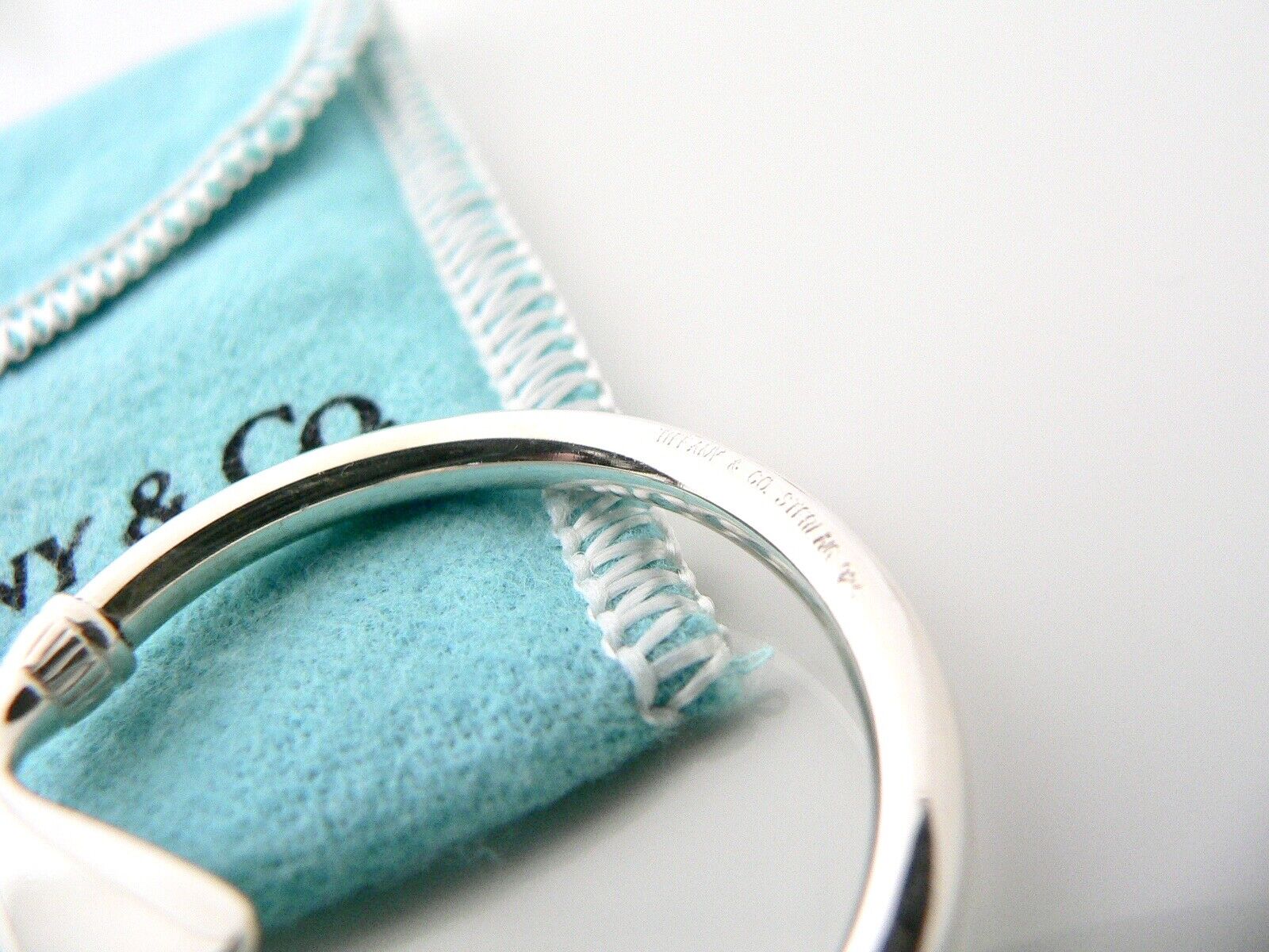 Tiffany & Co Silver Golf Club Golf Ball Key Ring Keychain Gift Pouch Sports