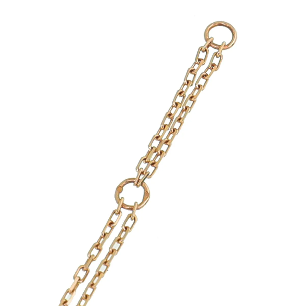 Cartier 18K Rose Gold 2 Diamond Love Bracelet