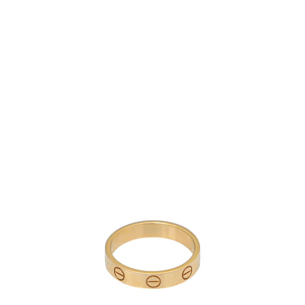 Cartier 18K Rose Gold Love Small Model Wedding Band Ring 51