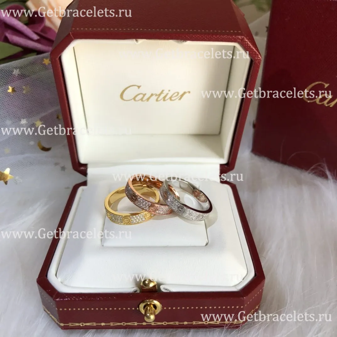 Replica Cartier Love Wedding Band With Diamond-Paved Yellow Gold B4083300