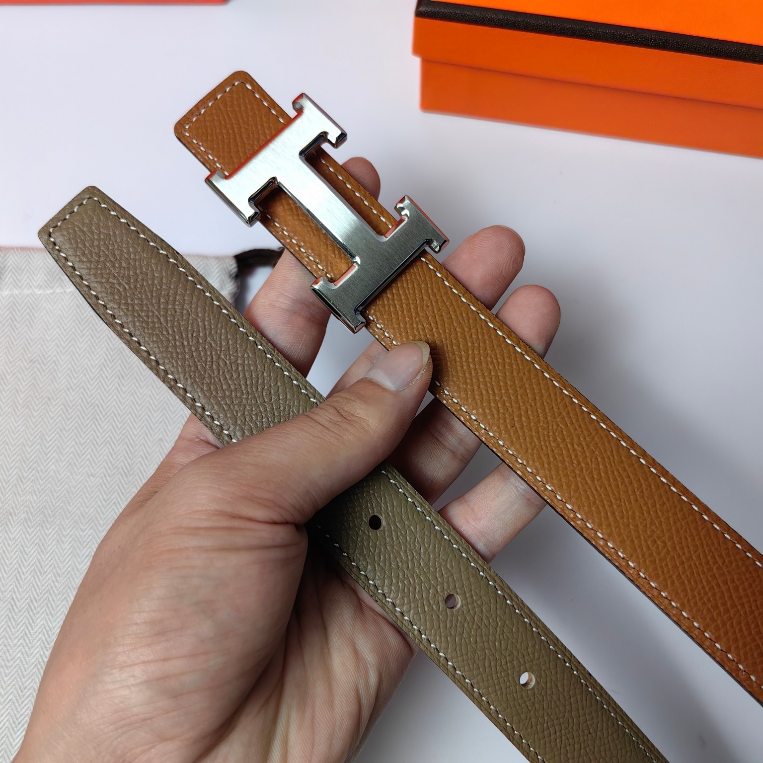 Hermes Leather Belts 1:1 Mirror Version