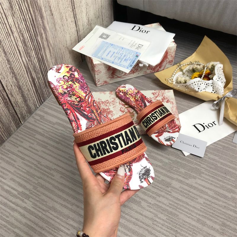 Dior DWAY Slide Slipper Sandals (Replica)