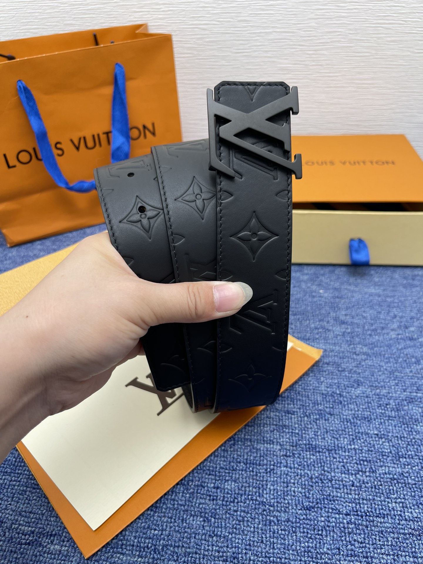 Louis Vuitton LV Leather Belts 1:1 Mirror Version