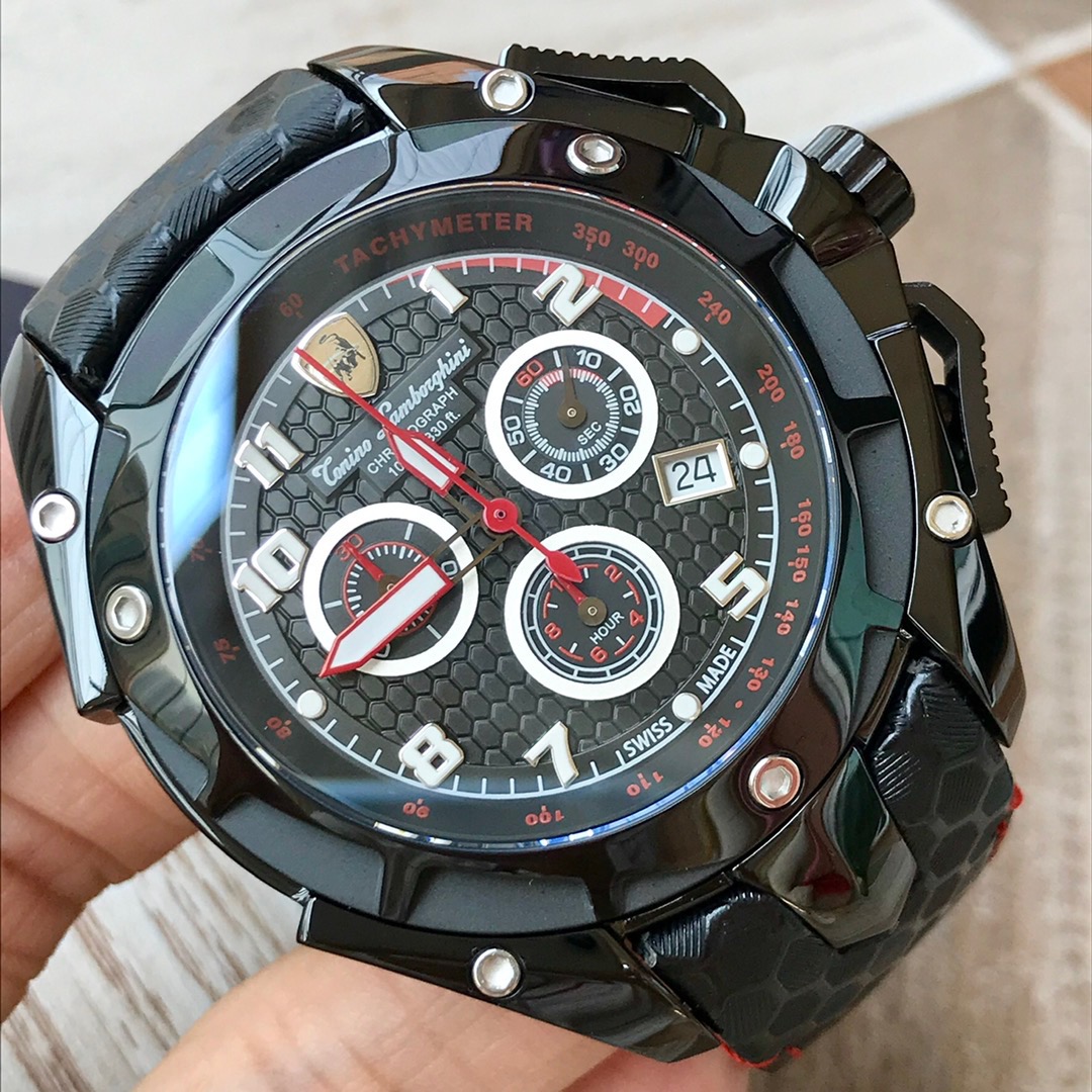 Tonino Lamborghini New Spyder Chronograph Black 340X