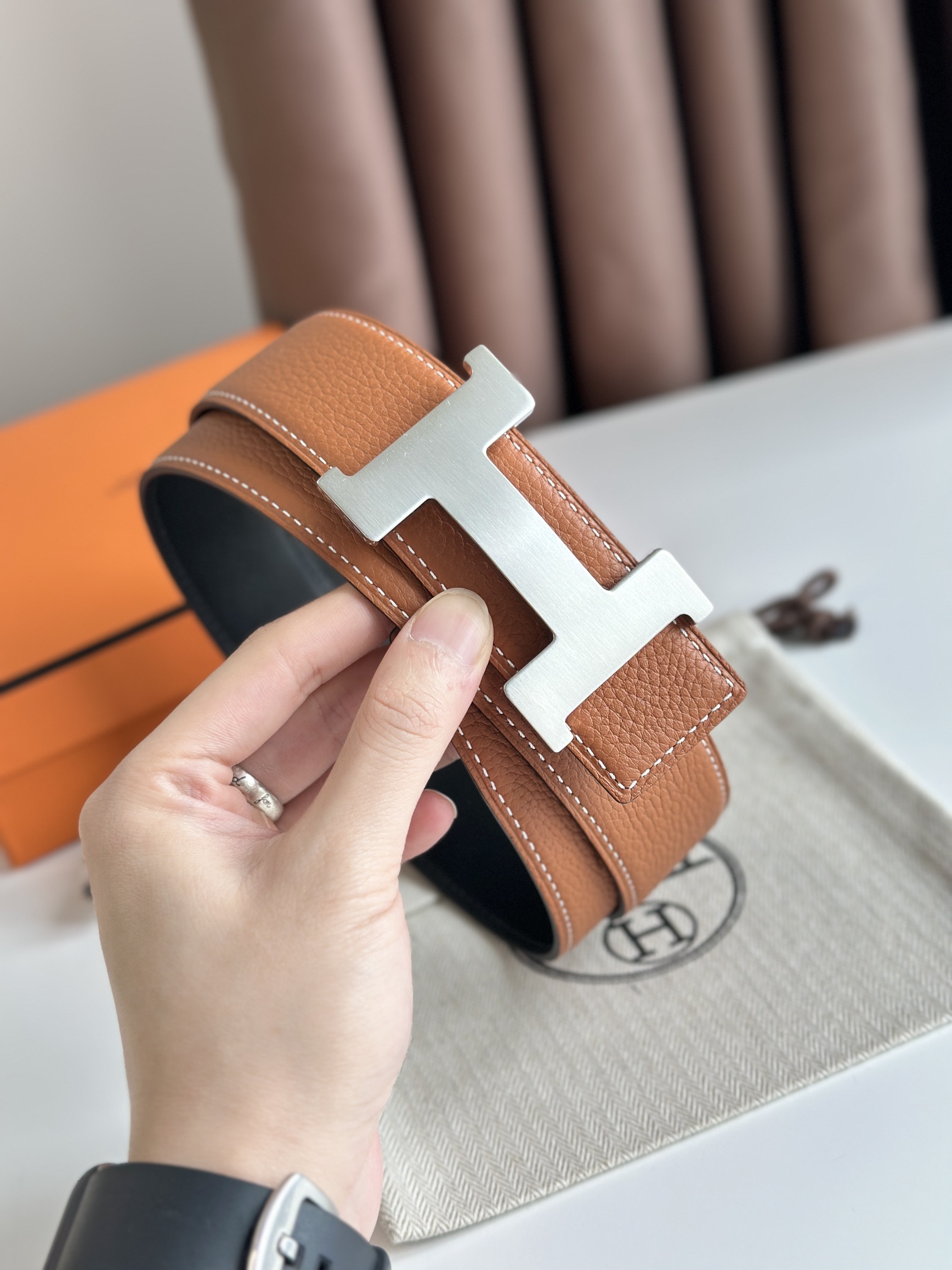 Hermes Leather Belts 1:1 Mirror Version