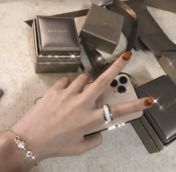 Bvlgari B.ZERO1 RING Replica Two Band, Rose Gold