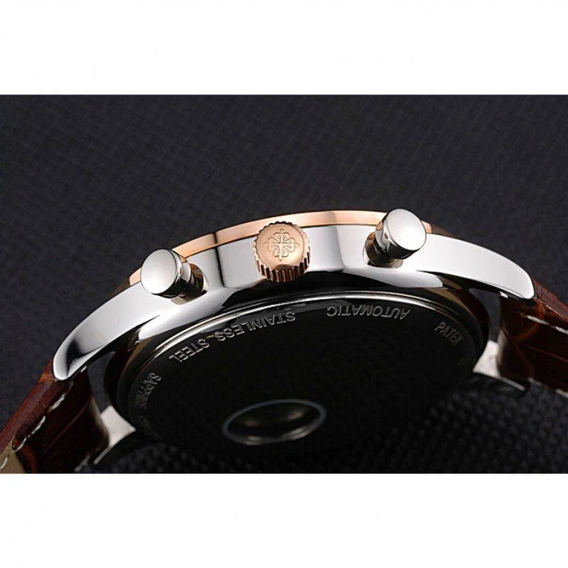 Moonphase Chronograph Dial White 41 mm, Rose Gold Plated