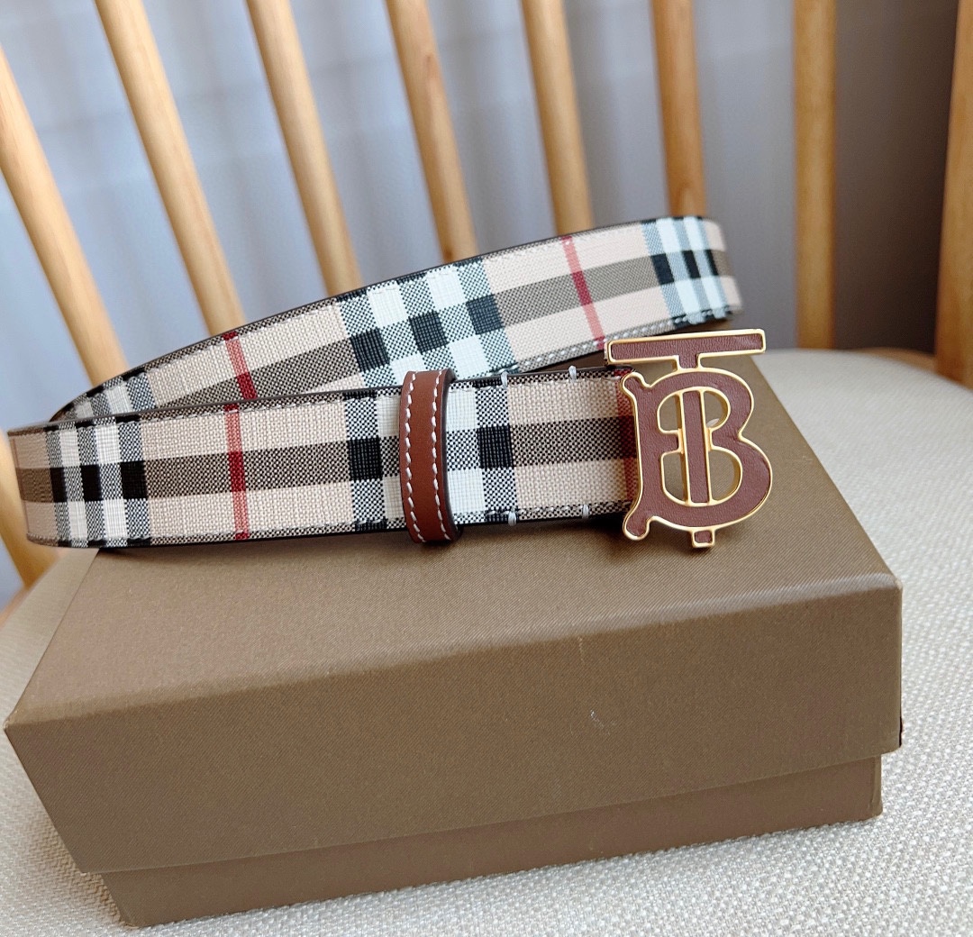 Burberry Leather Belts 1:1 Mirror Version