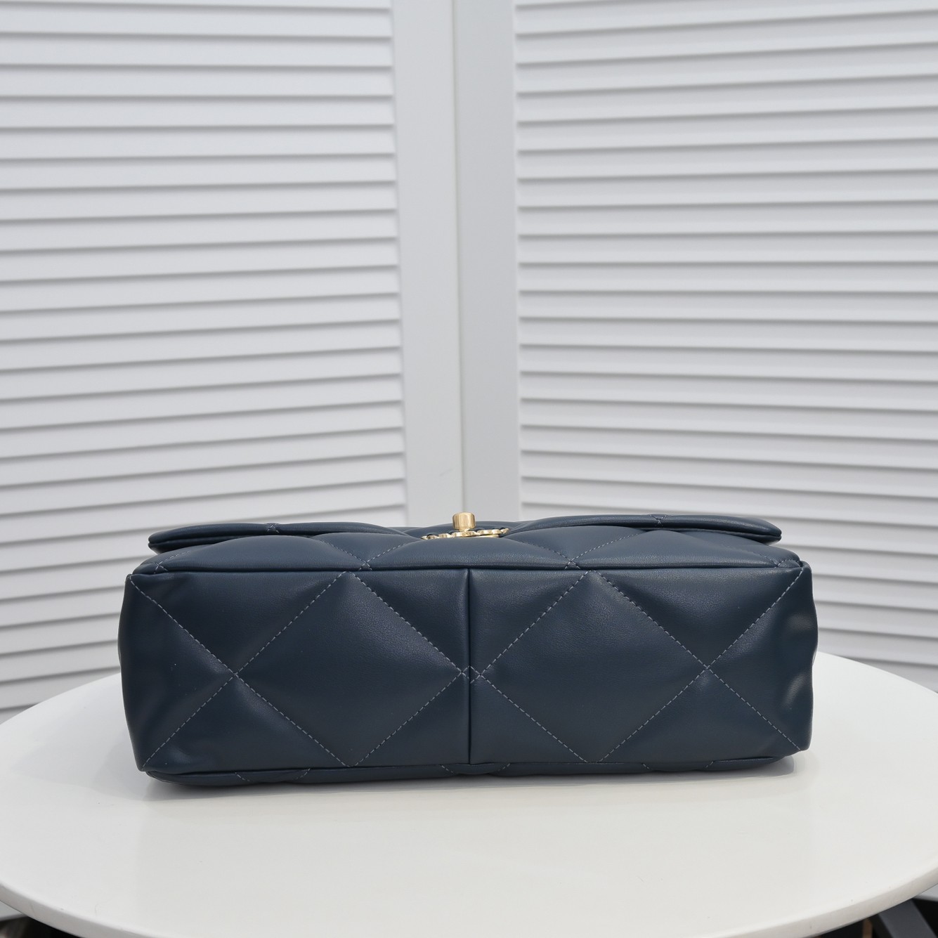 Chanel Lambskin Quilted Large19 Flap Shoulder Bag Handbag