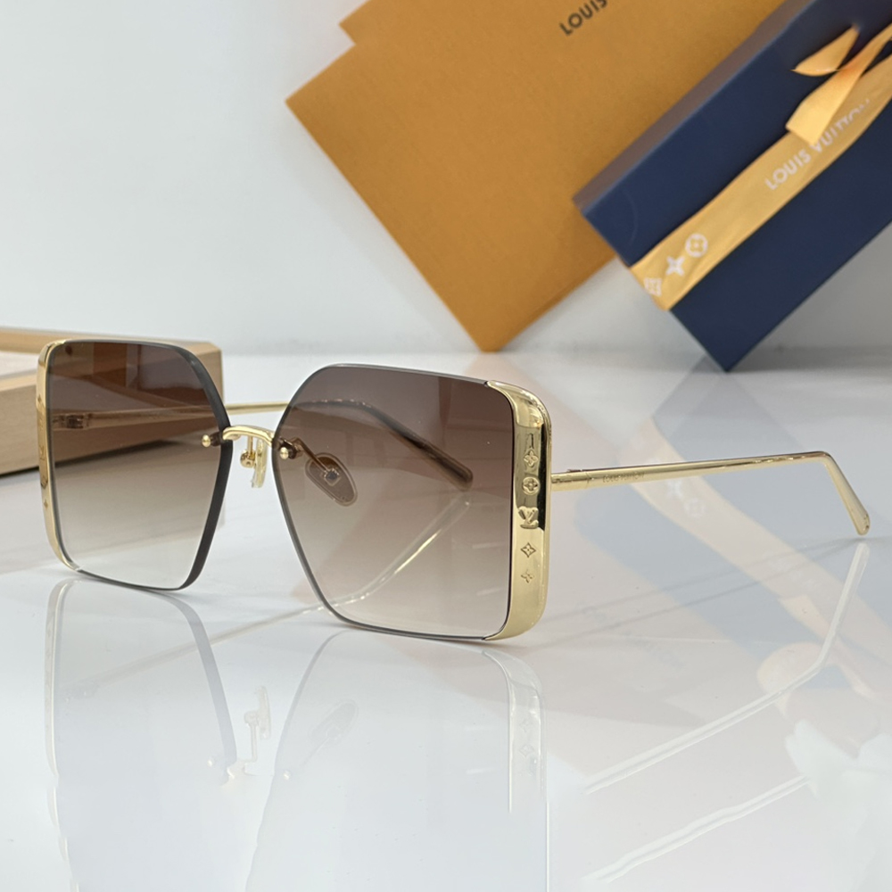 Louis Vuitton LV Lrregular Metal Frame Sunglasses Top Quality （Replica）
