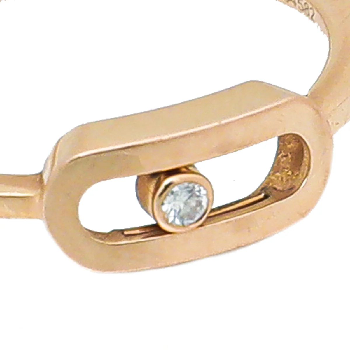 Messika 18K Pink Gold Diamond Move Uno Ring