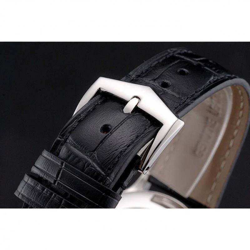 Calatrava Black Dial Diamond 38 mm, Stainless Steel