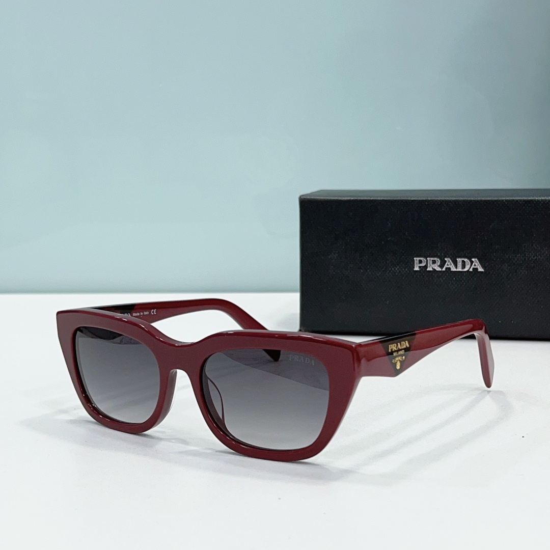 Prada Mirror leg print Logo  sunglasses Top quality （Replica）