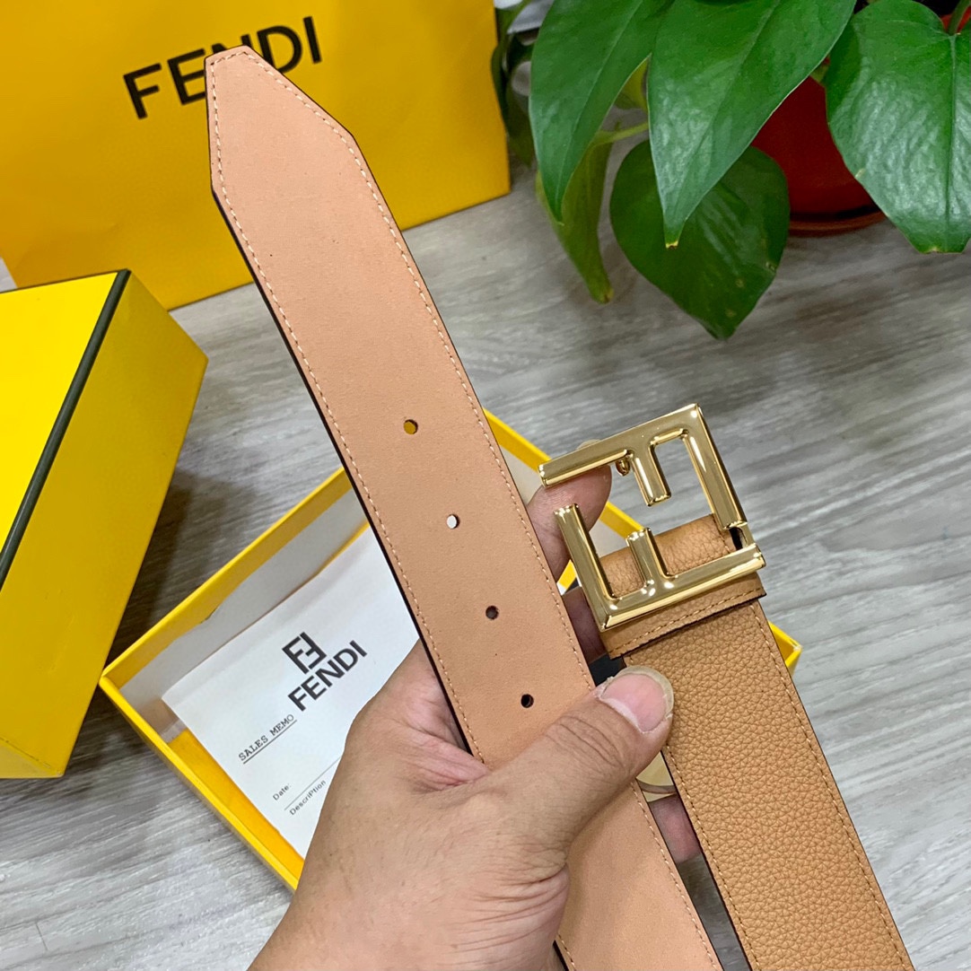 Fendi Leather Belts 1:1 Mirror Version