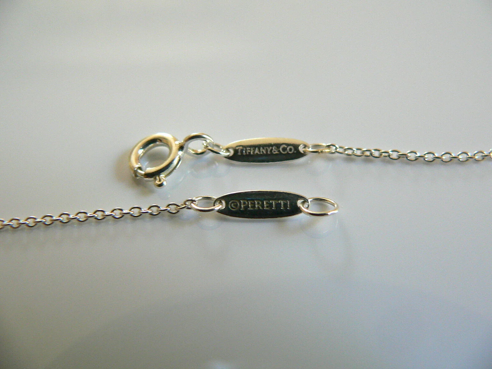 Tiffany & Co Silver Elsa Peretti Feather Necklace Pendant Chain Rare Gift Love