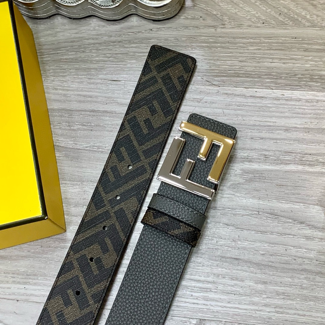 Fendi Leather Belts 1:1 Mirror Version