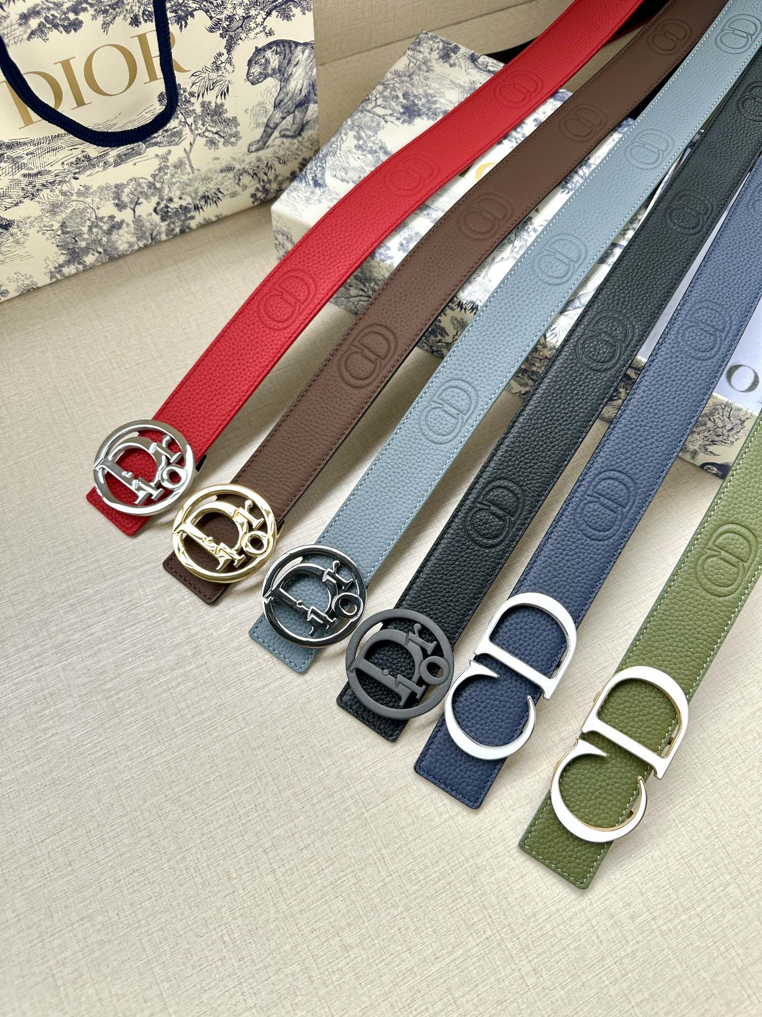 Dior Leather Belts 1:1 Mirror Version
