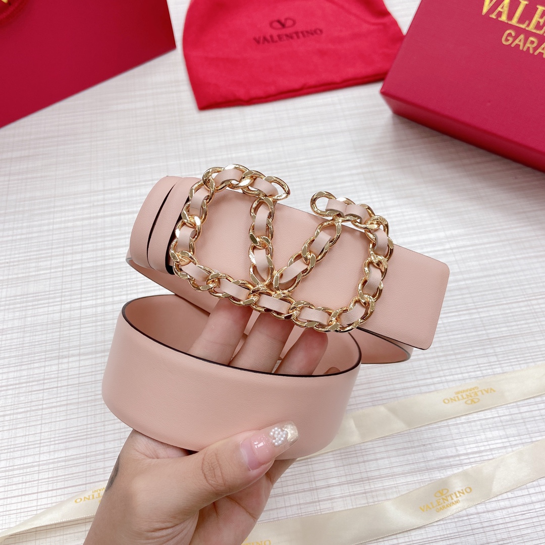 Valentino Leather Belts 1:1 Mirror Version