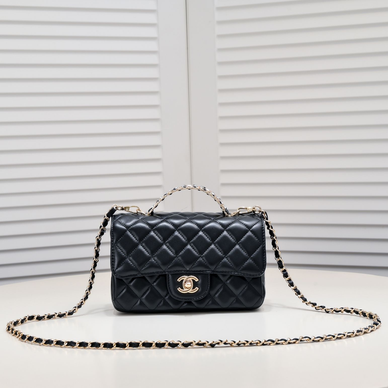 Chanel 23A Diamond Handle CF Mini Shoulder Bag Handbag