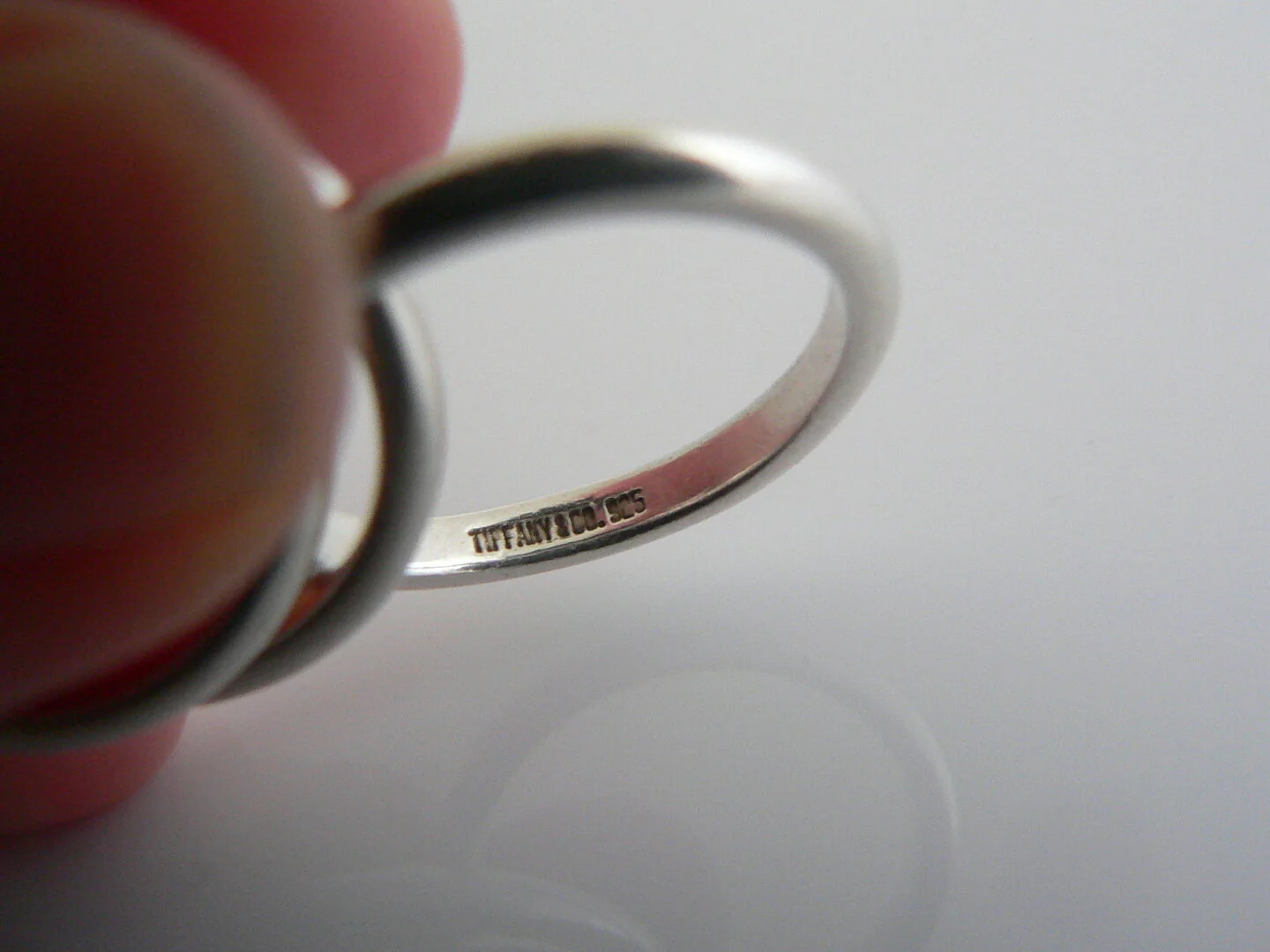 Tiffany & Co Silver Triple Rolling Interlocking Ring Band Sz 5 Gift Love