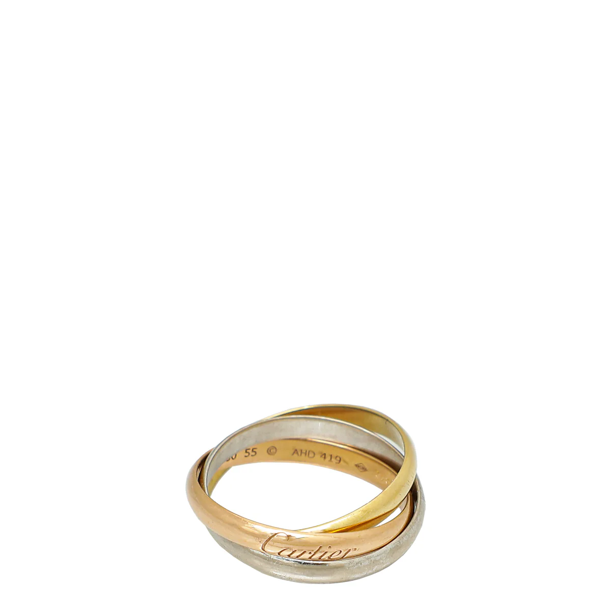 Cartier 18K Trinity Classic Ring 55