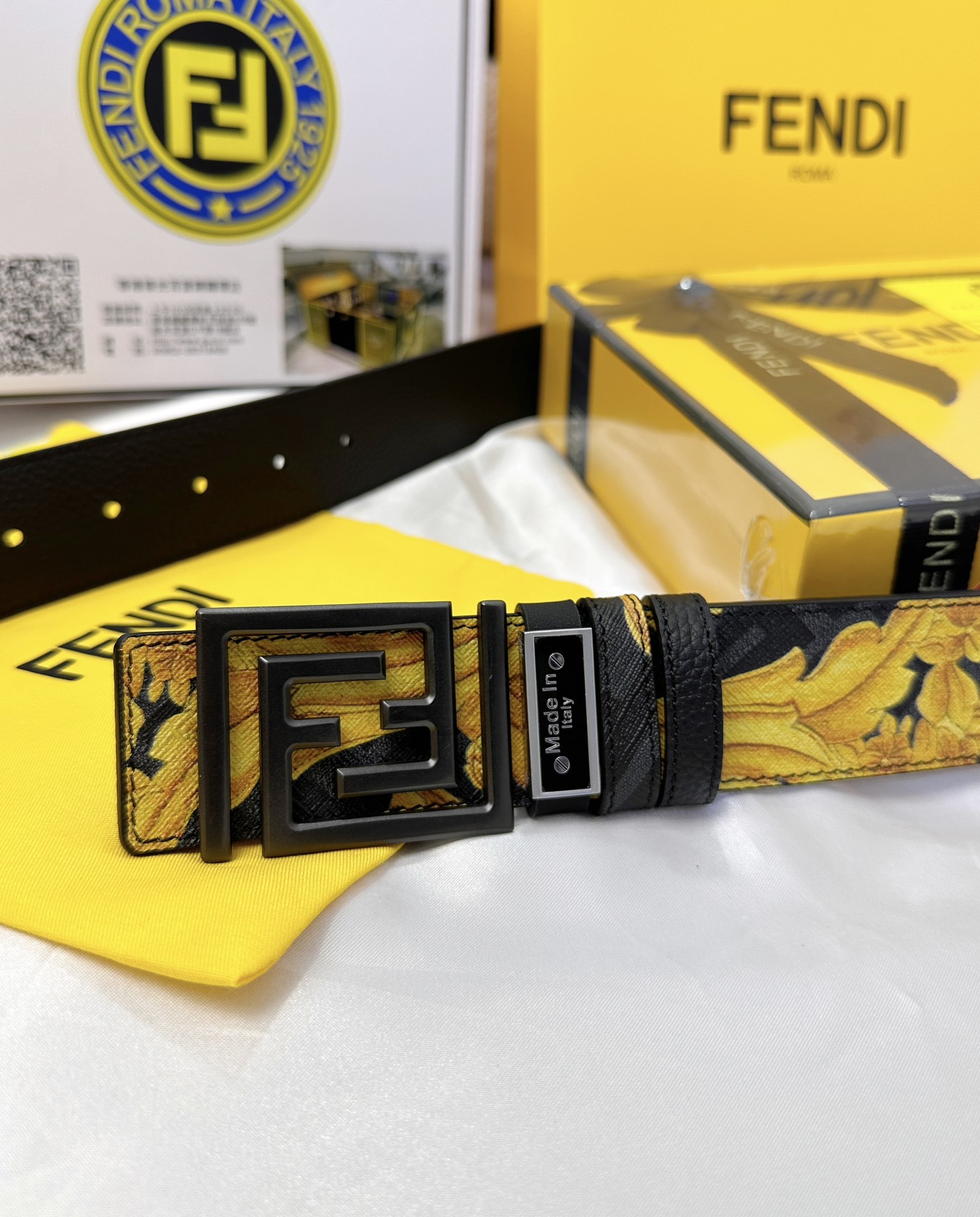 Fendi Leather Belts 1:1 Mirror Version