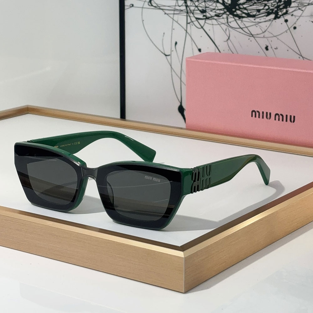 Miumiu  The Hollow Logo of the Mirror leg Sunglasses Top quality （Replica）
