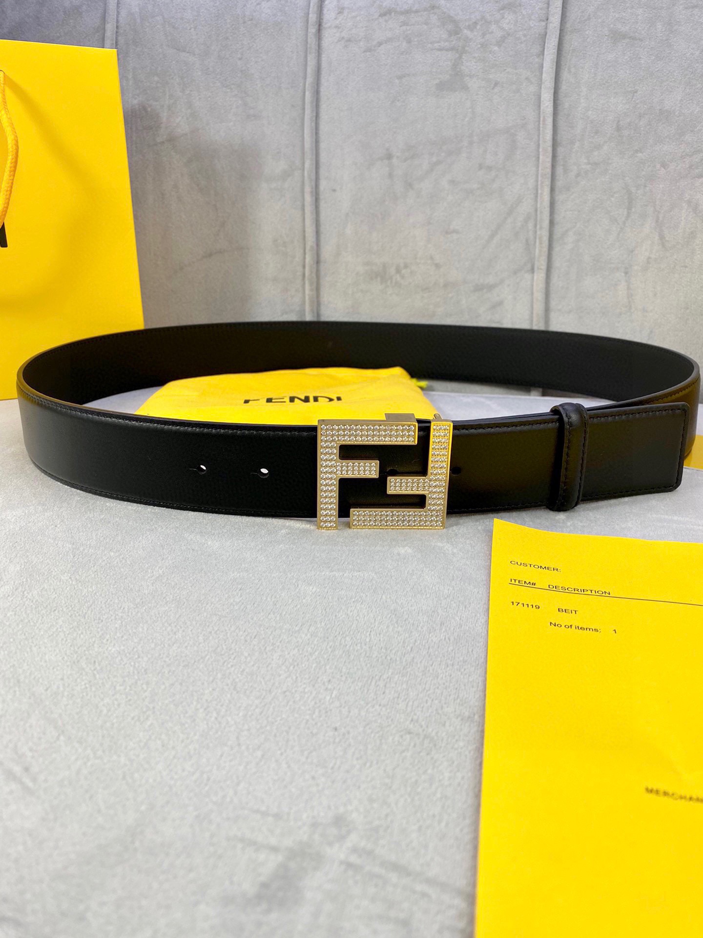 Fendi Leather Belts 1:1 Mirror Version