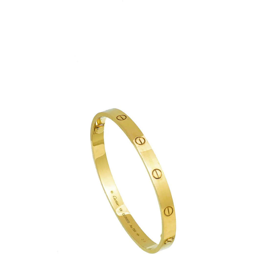 Cartier 18K Yellow Gold Love Classic Bracelet 19
