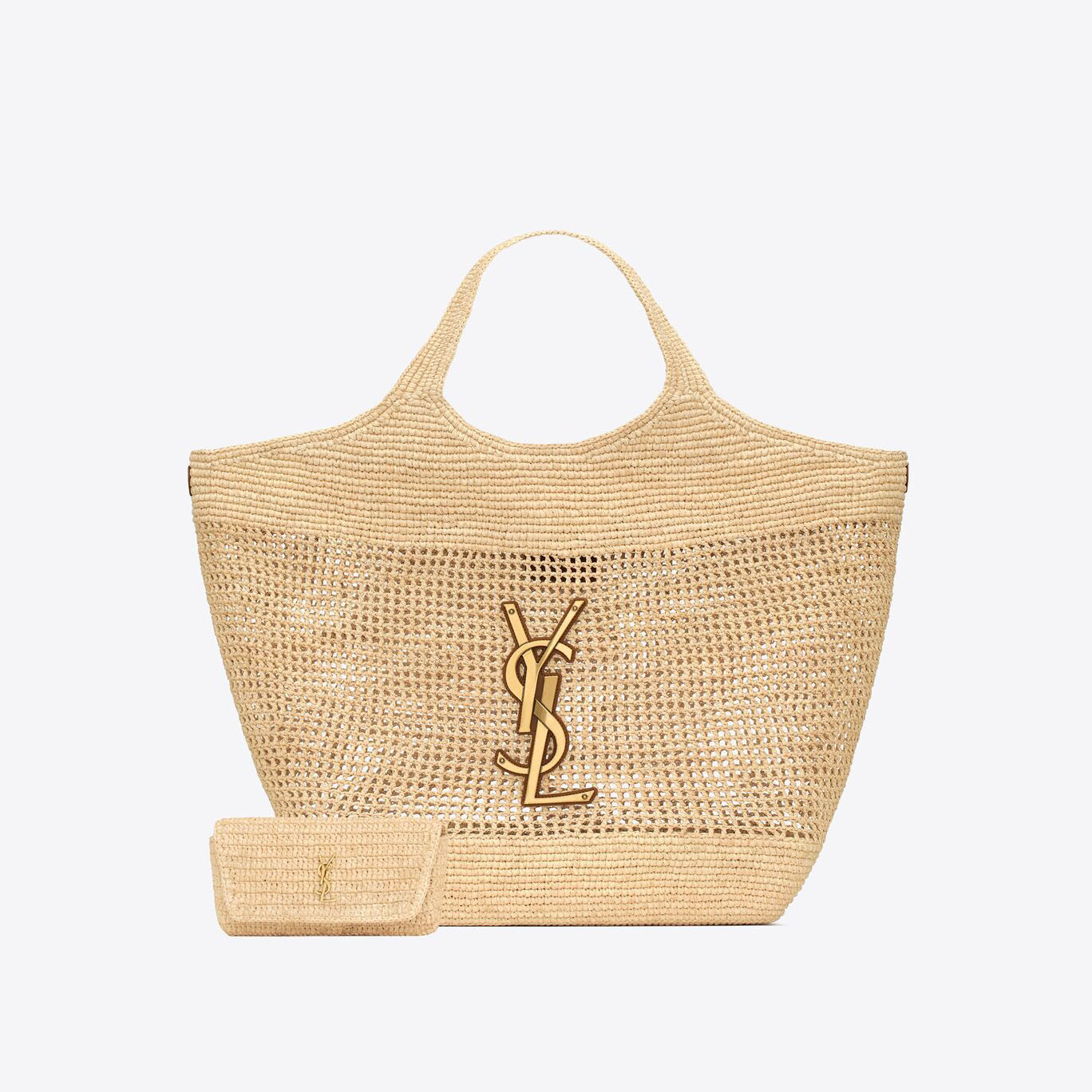 SAINT LAURENT ICARE IN RAFFIA Tote Bag Shopping Bag Handbag (Replica)