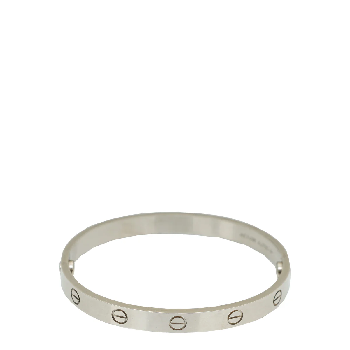 Cartier 18K White Gold Love Bracelet 17