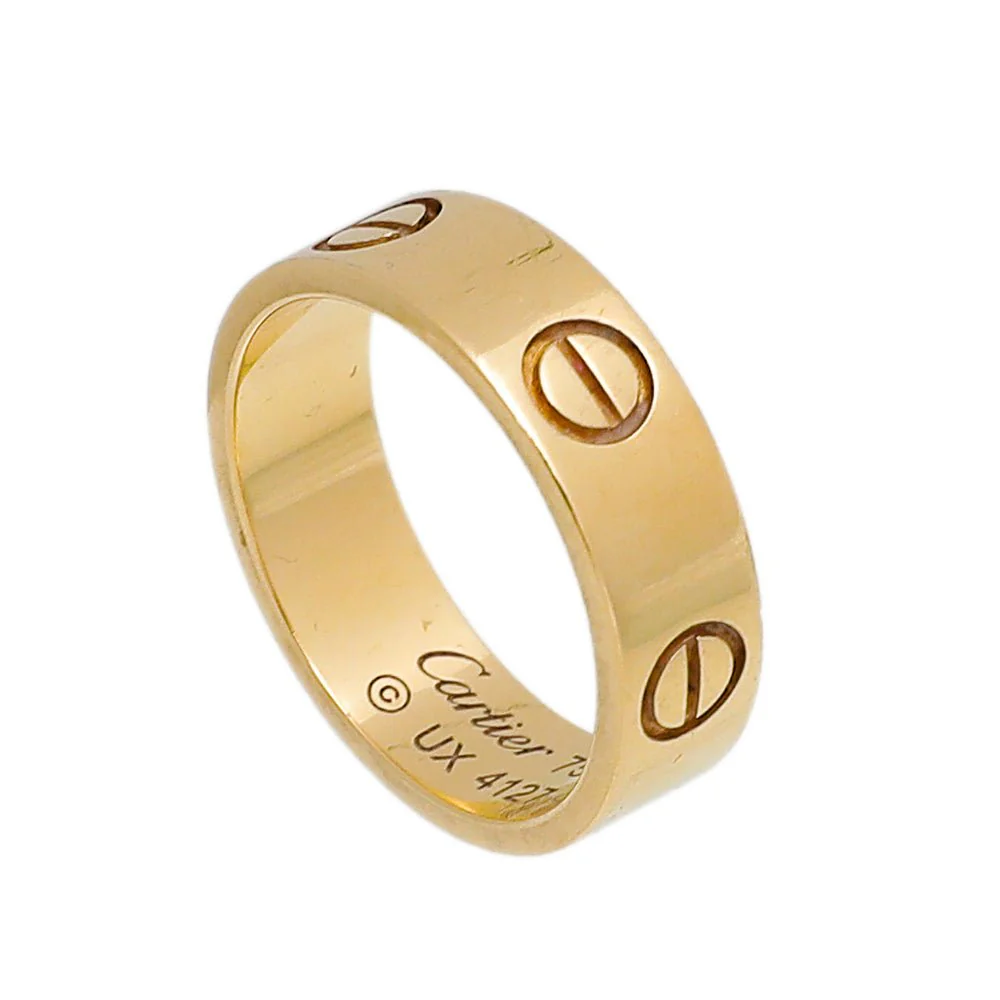 Cartier 18K Yellow Gold Love Wedding Band Ring 51