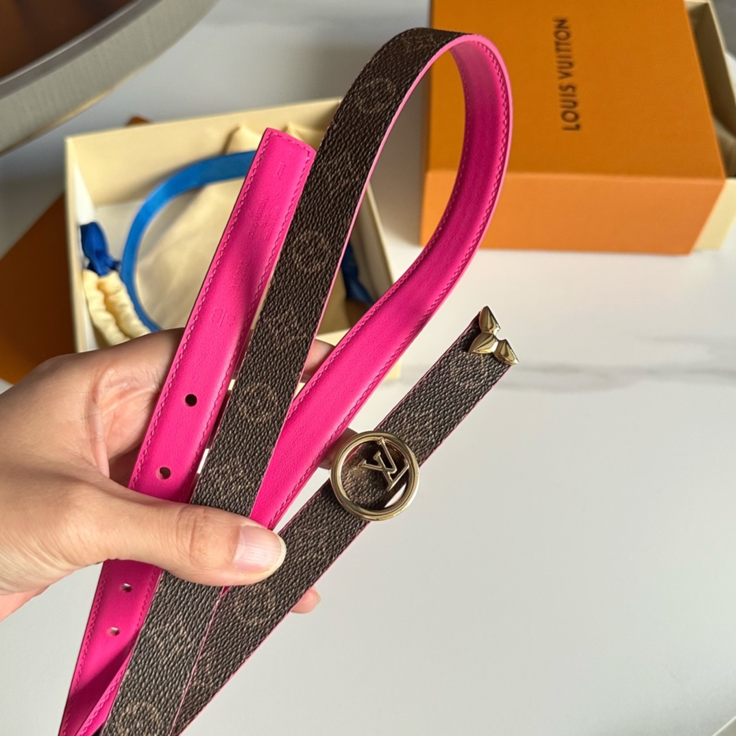 Louis Vuitton LV Leather Belts 1:1 Mirror Version