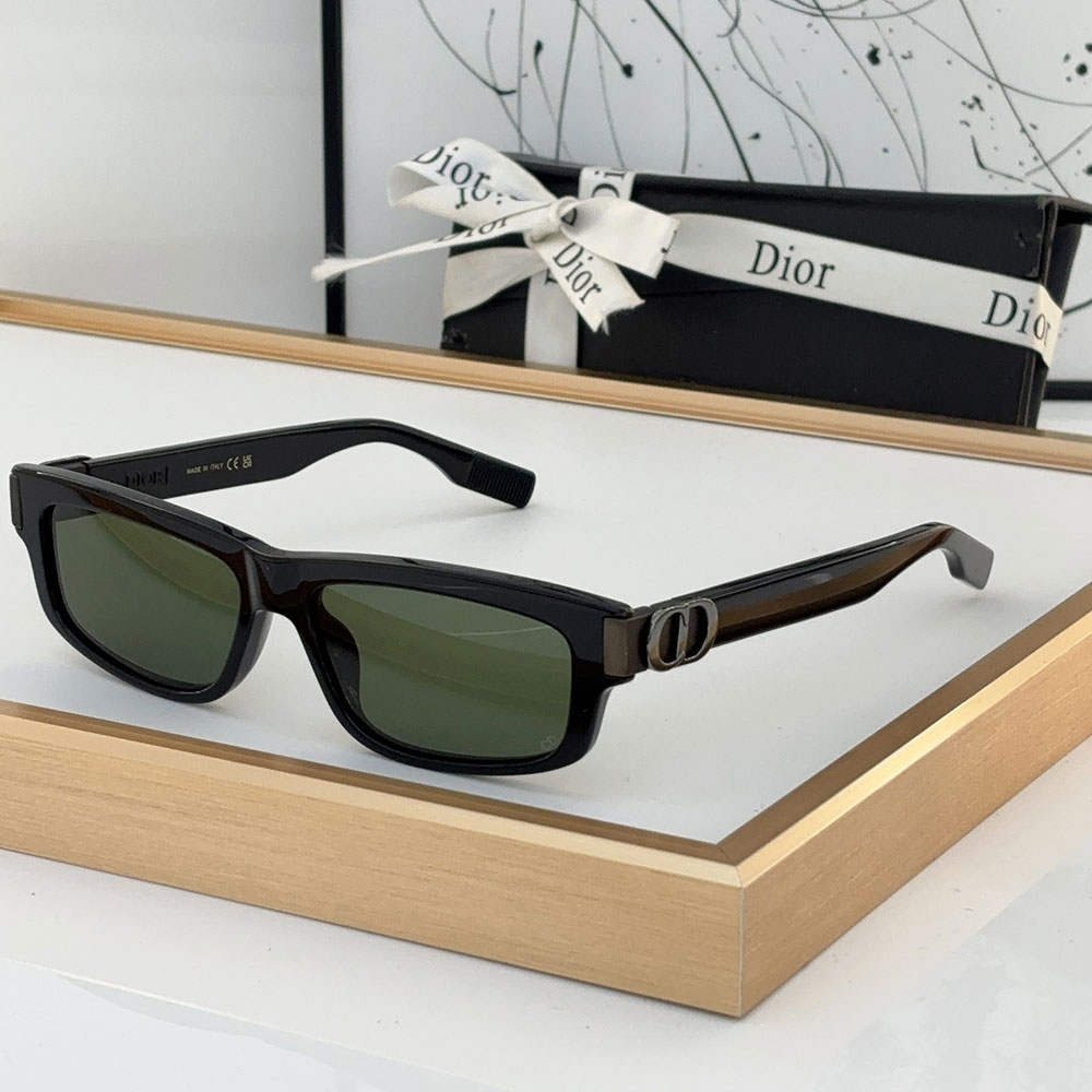 Dior Mirror Leg Stereoscopic Logo Acetate Fibre sunglasses Top quality  (Replica）