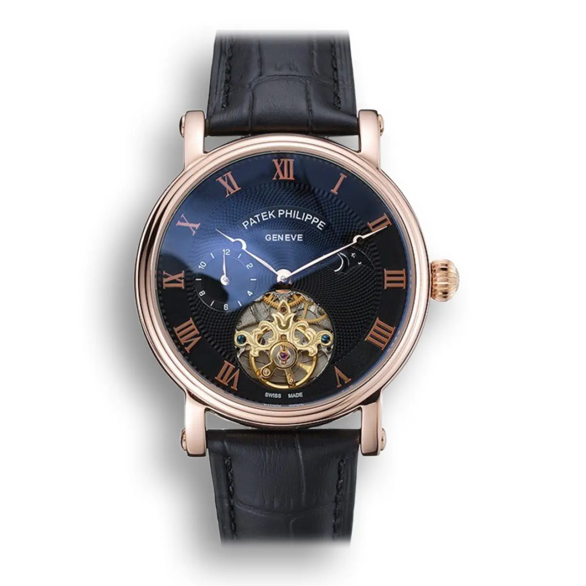 Complications Moonphase Tourbillon Dial Black 42 mm, Rose Gold Plated