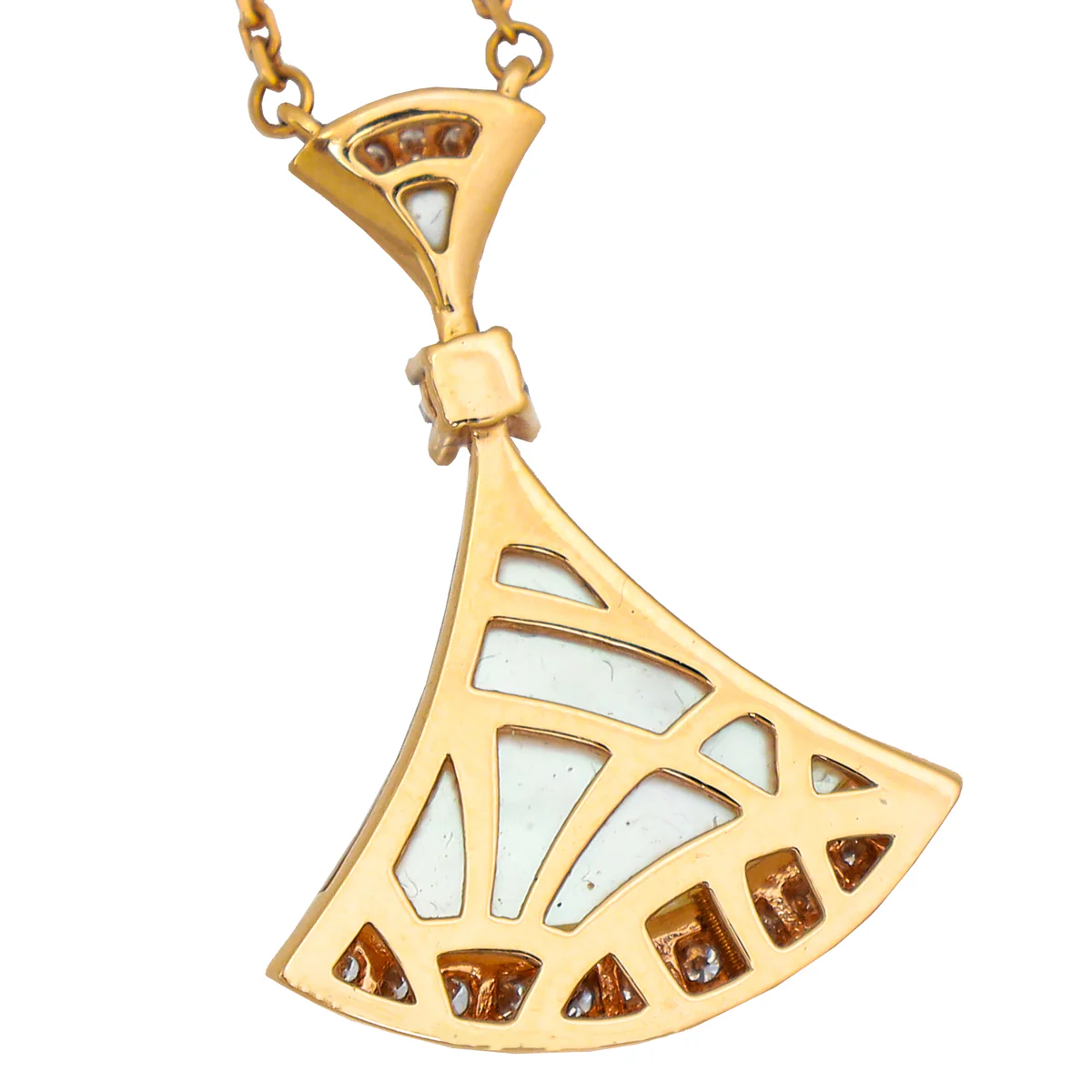 Bvlgari 18K Pink Gold Diamond MOP Diva's Dream Necklace