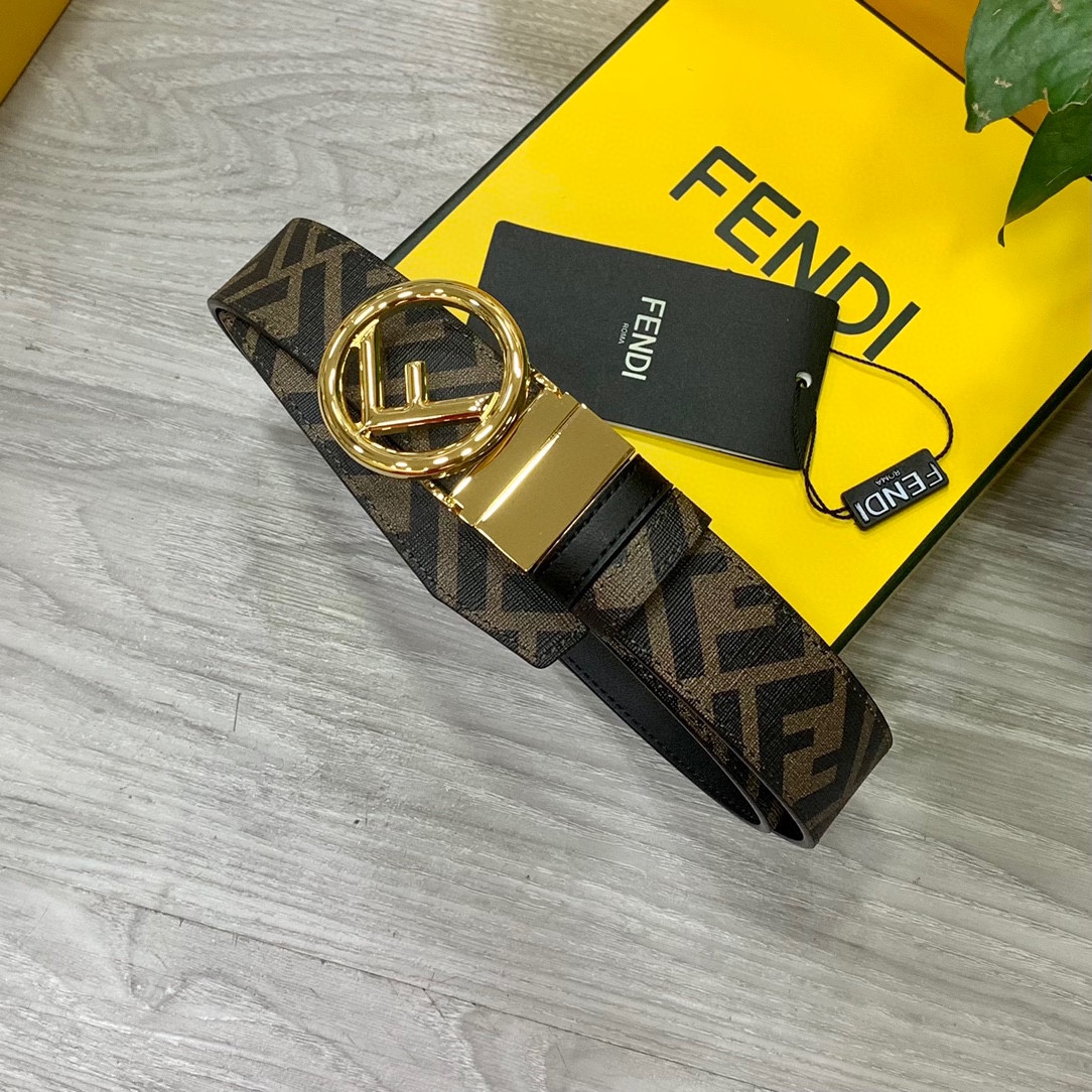Fendi Leather Belts 1:1 Mirror Version
