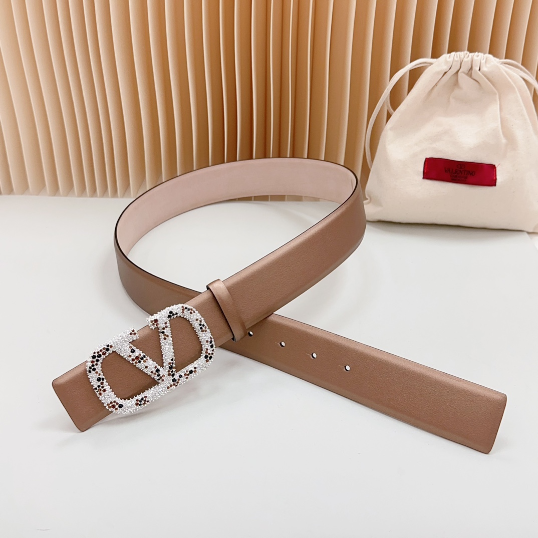 Valentino Leather Belts 1:1 Mirror Version