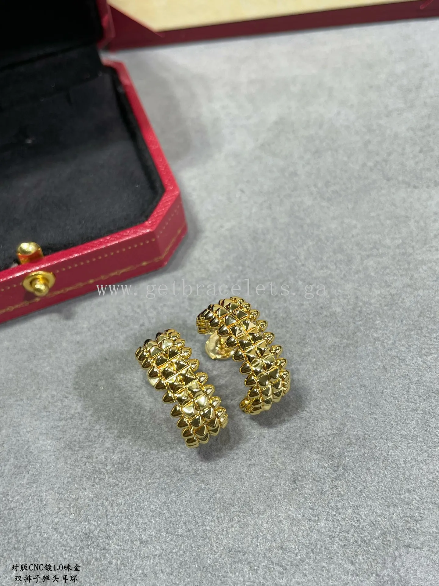 Clash de Cartier Earrings Double-Row Model Rose Gold/Yellow Gold/White Gold