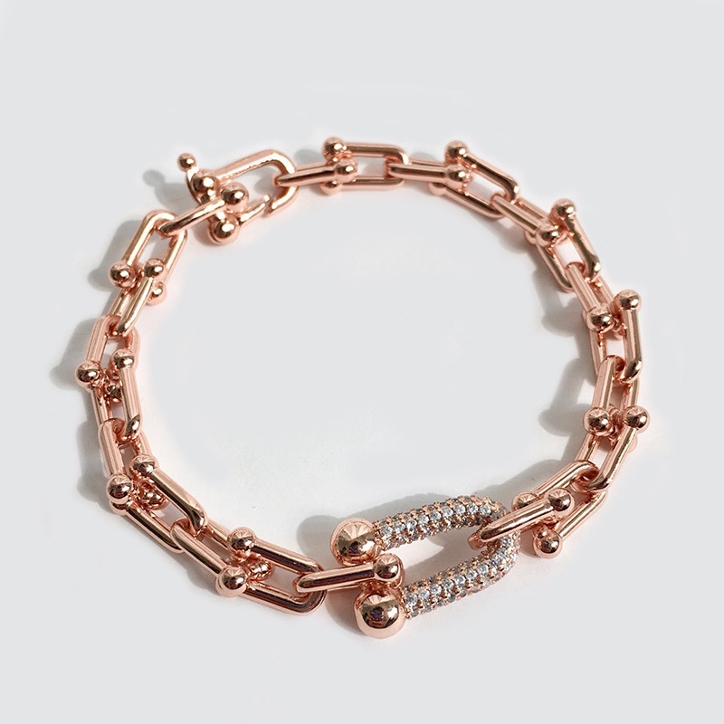 Tiffany HardWear Bracelets, Gold & White Gold & Rose Gold, Diamonds